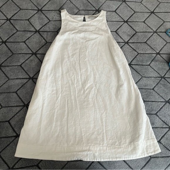 Abercrombie & Fitch Dresses & Skirts - Abercrombie & Fitch Linen Sleeveless White Dress